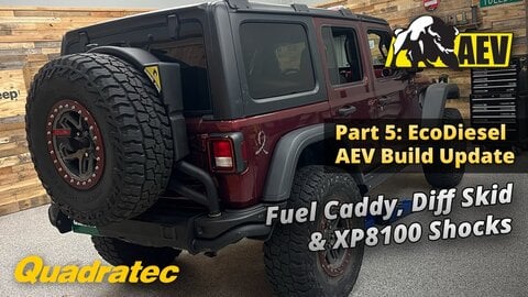 Embedded thumbnail for AEV Fuel Caddy, Diff Skids & Bilstein XP8100 Shocks - Matt's AEV Equipped Wrangler Update