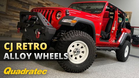 Embedded thumbnail for Quadratec CJ Retro Alloy Wheels Review for Jeep Wrangler JK, JL &amp;amp; Gladiator JT