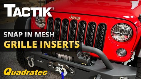 Embedded thumbnail for Tactik Snap-In Grille Inserts for 07-18 Jeep Wrangler JK