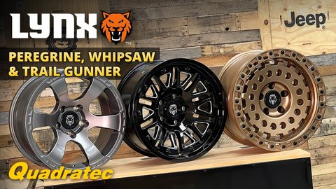 Embedded thumbnail for Lynx Wheels for the Jeep Wrangler &amp;amp; Gladiator - Peregrine, Whipsaw &amp;amp; Trail Gunner