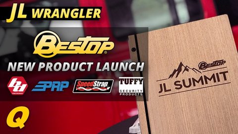 Embedded thumbnail for Bestop JL Summit - New Jeep Wrangler JL Products from Bestop, Baja Designs, Tuffy Security, PRP Seats and SpeedStrap