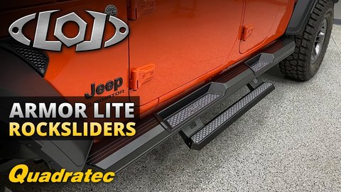 Embedded thumbnail for LoD Offroad Armor Lite Rocksliders with Drop Steps for Jeep Wrangler JL &amp;amp; Gladiator JT