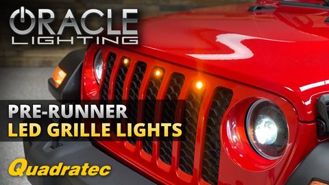 Embedded thumbnail for Oracle Lighting Pre-Runner Style LED Grille Light Kit for Jeep Wrangler JL &amp;amp; Gladiator JT