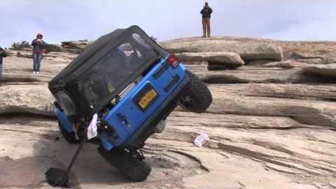 Embedded thumbnail for Double Whammy Rollover - Golden Spike - Moab Jeep Wrangler JKU