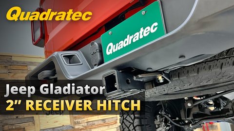 Embedded thumbnail for Quadratec Premium 2&amp;quot; Receiver Hitch Install and Review for 2020+ Jeep Gladiator JT