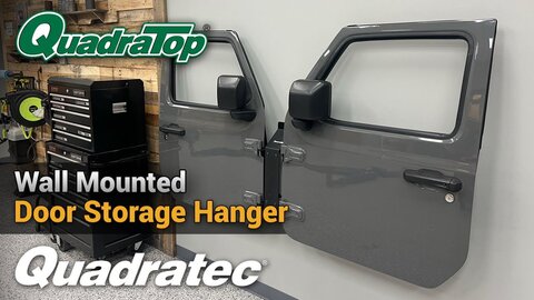 Embedded thumbnail for QuadraTop Wall Mounted Door Storage Hanger for Jeep CJ, Wrangler & Gladiator