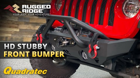 Embedded thumbnail for Rugged Ridge HD Stubby Front Bumper for Jeep Wrangler &amp;amp; Gladiator