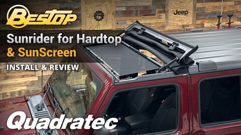 Embedded thumbnail for Bestop Sunrider for Hardtop &amp;amp; Sunscreen for Jeep Wrangler JL &amp;amp; Gladiator JT Install &amp;amp; Review