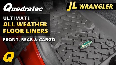 Embedded thumbnail for Quadratec Ultimate All Weather Floor Liners for Jeep Wrangler JL