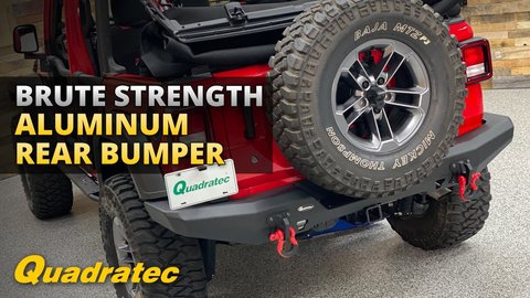 Embedded thumbnail for Quadratec Brute Strength Aluminum Rear Bumper Review for Jeep Wrangler JL