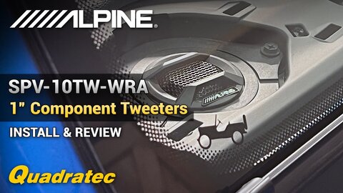 Embedded thumbnail for Alpine SPV-10TW-WRA 1&amp;quot; Component Tweeters for Jeep Wrangler &amp;amp; Gladiator