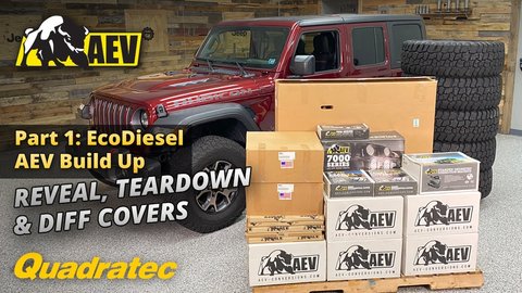 Embedded thumbnail for AEV Jeep Wrangler Rubicon EcoDiesel Build Up - Episode 1 of 4 Teardown &amp;amp; Diff Covers