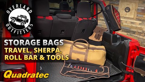 Embedded thumbnail for Overland Outfitters Cargo &amp;amp; Roll Bar Storage Bags for Jeep Wrangler &amp;amp; Jeep Gladiator