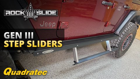 Embedded thumbnail for Rock Slide Engineering Gen III Step Sliders for Jeep Wrangler &amp;amp; Gladiator