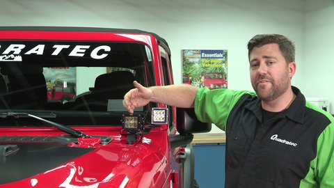 Embedded thumbnail for Go Rhino Windshield Cowl Light Mounts