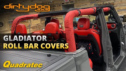Embedded thumbnail for Dirtydog 4x4 Roll Bar Covers for Jeep Gladiator Install &amp;amp; Review