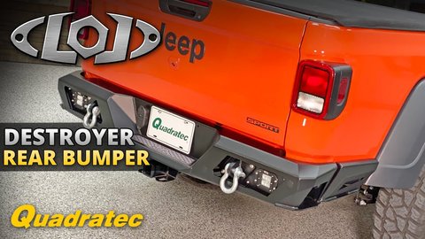Embedded thumbnail for LoD Offroad Destroyer Rear Bumper and Bed Sliders for Jeep Gladiator JT