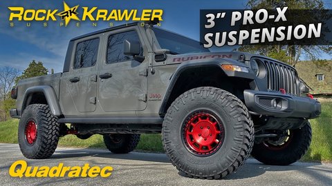 Embedded thumbnail for Rock Krawler 3” Pro-X Suspension for Jeep Gladiator Installed!