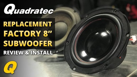Embedded thumbnail for Quadratec 8&amp;quot; Factory Replacement Subwoofer for 2007-2014 Jeep Wrangler JK