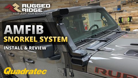 Embedded thumbnail for Rugged Ridge AmFib Snorkel System Review and Install for Jeep Wrangler JL and Jeep Gladiator JT