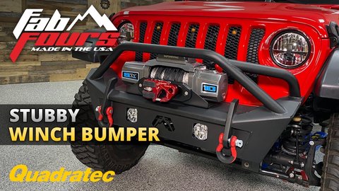 Embedded thumbnail for Fab Fours Stubby Front Bumper for Jeep Wrangler &amp;amp; Jeep Gladiator
