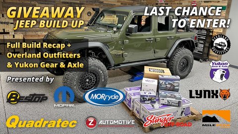 Embedded thumbnail for Last Chance to Enter the Wrangler Giveaway + Recap, Overland Outfitters Bags &amp;amp; Yukon Gear &amp;amp; Axle