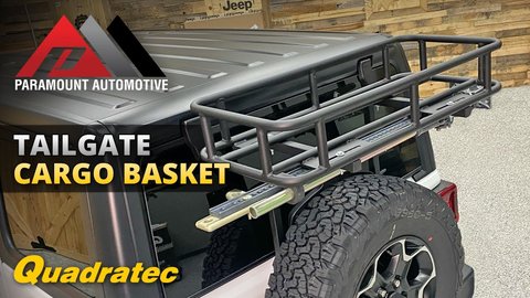 Embedded thumbnail for Paramount Tailgate Cargo Basket Review and Install for 07-18 Jeep Wrangler JK &amp;amp; 18+ Wrangler JL