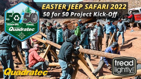 Embedded thumbnail for 50 for 50 Project Kick-Off at Easter Jeep Safari 2022 | Quadratec &amp;amp; Tread Lightly!