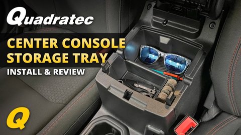 Embedded thumbnail for Quadratec Center Console Storage Tray for Jeep Wrangler and Jeep Gladiator