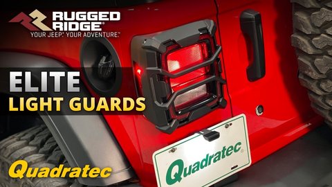 Embedded thumbnail for Rugged Ridge Elite Tail Light Guards for 2018+ Jeep Wrangler JL Standard & LED Tail Lights