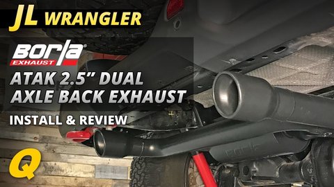 Embedded thumbnail for Borla ATAK 2.5&amp;quot; Dual Axle Back Exhaust Install &amp;amp; Review for Jeep Wrangler JL