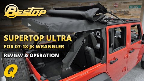 Embedded thumbnail for Bestop Supertop Ultra for 07-18 Jeep Wrangler Unlimited JK Review &amp;amp; Operation