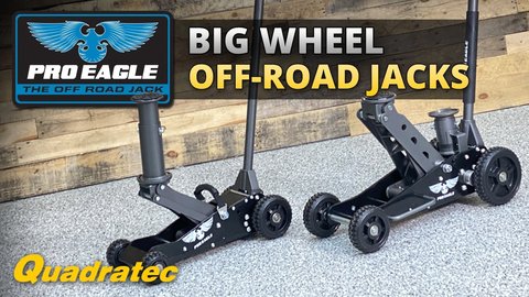 Embedded thumbnail for Pro Eagle Off Road Jacks - 1.5 Ton &amp;amp; 2 Ton Big Wheel Off-Road Floor Jack Review