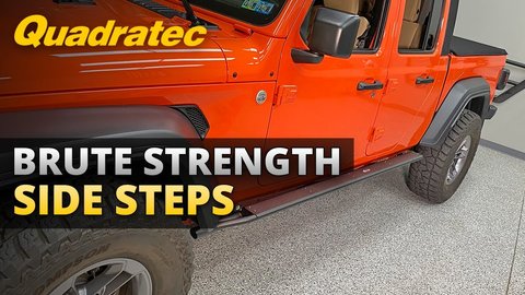 Embedded thumbnail for Quadratec Brute Strength Side Steps for Jeep Gladiator JT