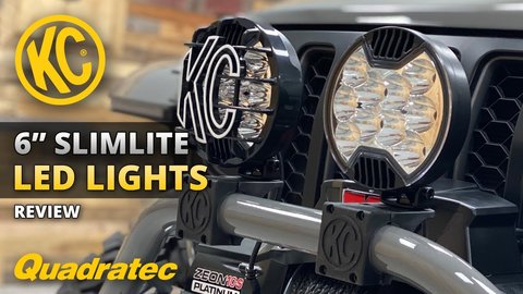 Embedded thumbnail for KC HiLiTES SlimLite LED 6&amp;quot; Lights Review for Jeep Wrangler &amp;amp; Jeep Gladiator