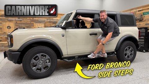 Embedded thumbnail for Make Your Ford Bronco Easier to Climb Into! | Carnivore Side Steps Install