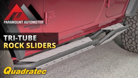 Embedded thumbnail for Paramount Automotive Gen 2 Tri-Tube Rock Sliders for Jeep Wrangler