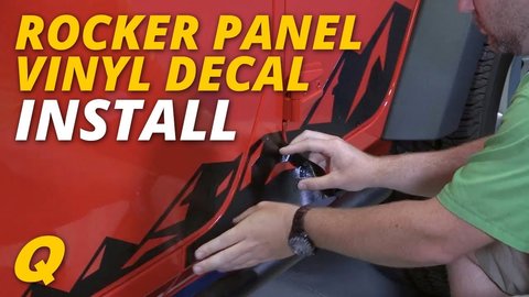 Embedded thumbnail for Quadratec Premium Vinyl Rocker Panel Mountain Decal Install for Jeep Wrangler JK