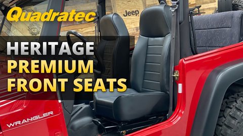 Embedded thumbnail for Quadratec Heritage Seats for Jeep CJ &amp;amp; Wrangler