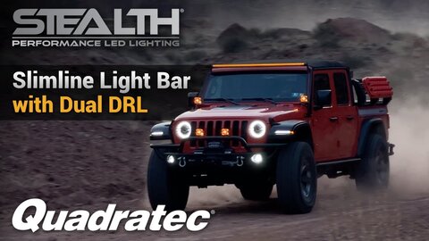 Embedded thumbnail for Quadratec STEALTH Slimline Light Bar for Jeep Wrangler JL &amp;amp; Gladiator JT
